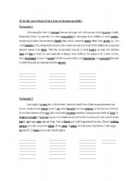 English worksheet: Error Corrections