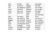 English worksheet: Air Travel Dominoes