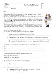 English Worksheet: Testing what you teach