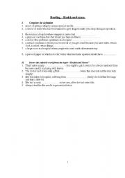 English worksheet: Health and stress