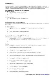 English Worksheet: Conditionals for the TOEFL iBT