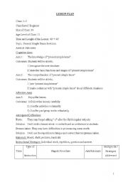 English Worksheet: Simple Present Tense Revision 