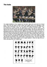 English Worksheet: The Haka