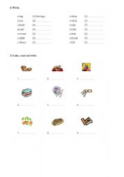 English worksheet: Plurals in English 2