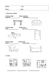 House and prepositions