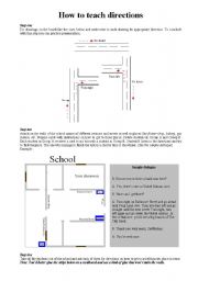 English Worksheet: DIRECTIONS