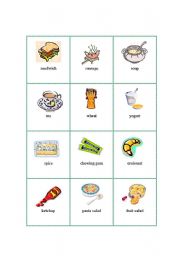 English Worksheet: Picture Dictionary - Food 4