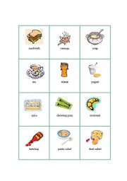 English Worksheet: Picture Dictionary - Food 4