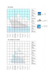 English Worksheet: BATTLESHIP