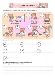 English Worksheet: Home chores/ housework