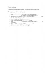 English Worksheet: present continous