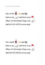 English Worksheet: Santa Rhyme/Song