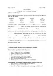 English Worksheet: TUCK EVERLASTING