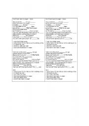 English worksheet: Song - Dont look back in anger