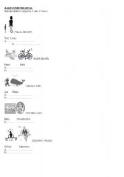 make comparisons: short adjectives