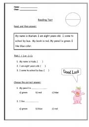 Reading Test