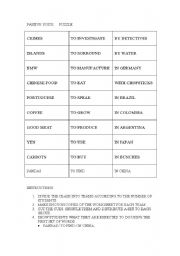 English Worksheet: passive voice puzzle