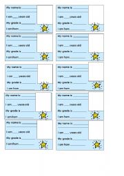 English Worksheet: English passport