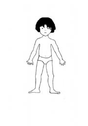 English Worksheet: MARTIAN BOY CUTOUTS