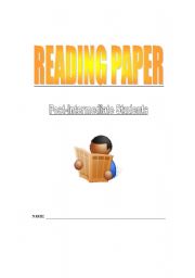 English Worksheet: Reading paper