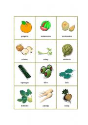 English Worksheet: Picture Dictionary - Vegetables 3