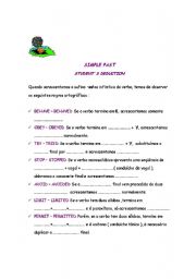 English Worksheet: SIMPLE PAST - PRONUNCIATION RULES