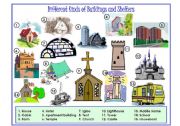 English Worksheet: Buildings And Shelters Picture Dictionary