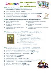 English Worksheet: The Comparative & The Superlative