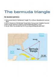 English Worksheet: The Bermuda Triangle - Reading Comprehension