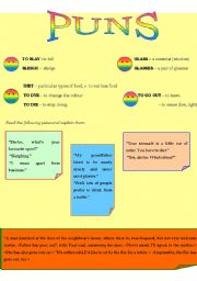 English Worksheet: PUNS