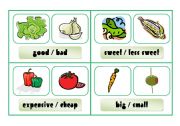 COMPARISON CARDS - vegetable (part 3)