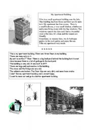 English Worksheet: Home Apartment