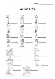 English Worksheet: js actions test 01