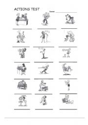 English Worksheet: js actions test 08