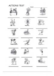 English Worksheet: js actions test 09