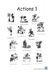 English Worksheet: js actions test 10