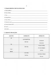 English worksheet: adjectives ending in ed or ing