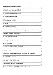 English Worksheet: Simple past - interrogative form