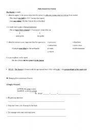 English worksheet: The Passive Voice