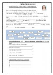 English Worksheet: TEST SIMPLE PAST REGULAR - IRREGULAR VERBS