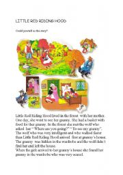 English Worksheet: LITTLE RED RIDING  HOOD