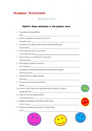 English Worksheet: Passive voice