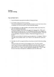 English Worksheet: Project Meeting Dialogue