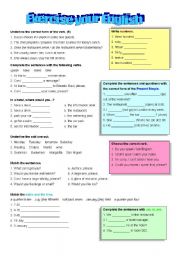 English Worksheet: exercise your english