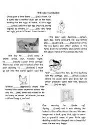 English Worksheet: ugly duckling