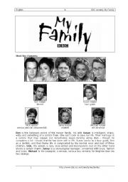 English worksheet: DVD-lesson BBC My Family