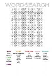 THE HOUSE - WORDSEARCH