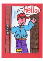 English Worksheet: CLASS POSTER_HELLO