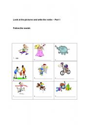 English worksheet: VERBS