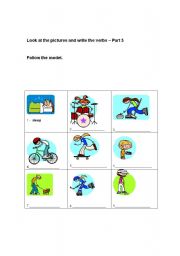 English worksheet: VERBS - PART 5